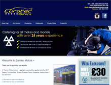 Tablet Screenshot of eurotecmotors.co.uk